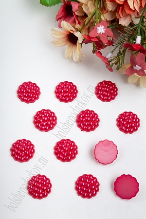 Полубусины декоративные &quot;Серединки&quot; 20 мм, SF-429 (50 гр) красный №122