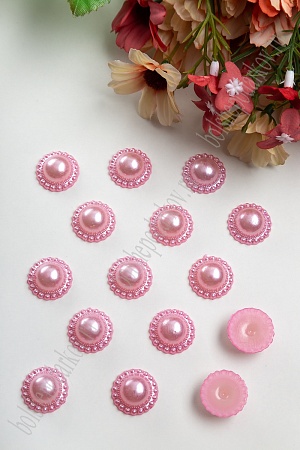 Полубусины &quot;Цветочек&quot; 18 мм*400 гр (SF-431) светло-розовый №95