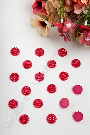 Полубусины декоративные &quot;Серединки&quot; 12 мм, SF-427 (50 гр) красный №122