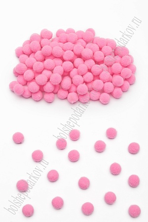 Помпоны Premium 1 см (200 шт) SF-3307, розовый №02