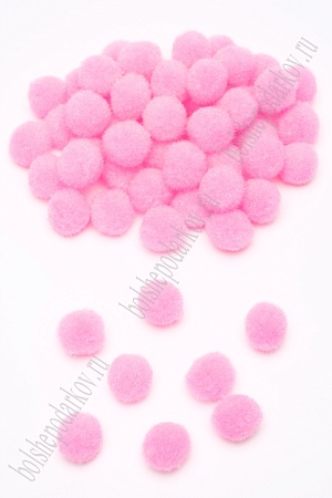 Помпоны 20 мм (100 шт) SF-1165, розовый
