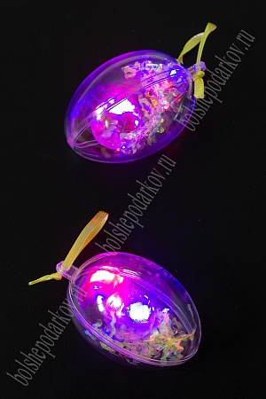 Пасхальный декор &quot;Яйца светящиеся&quot; 4*6 см (2 шт) SF-5047