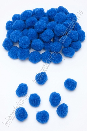 Помпоны 20 мм (100 шт) SF-1165, синий