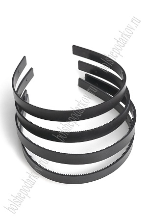 Ободки для волос 1,5 см пластиковые (20 шт) SF-6167, черный