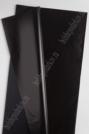 Пленка матовая для цветов 58*58 см (20 шт) SF-2354, черный №01