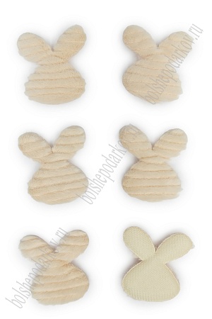 Патч меховой &quot;Зайчик&quot; 4*5,5 см (10 шт) SF-3164, №2