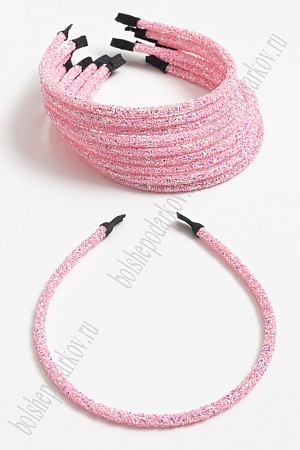 Ободки с крупными блестками (10 шт) SF-5682, светло-розовый