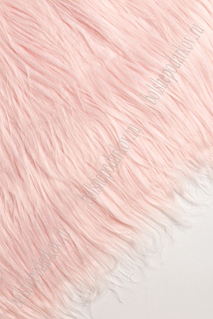 Мех искусственный длинный ворс 1,7*1 м (SF-7341) светло-розовый №12