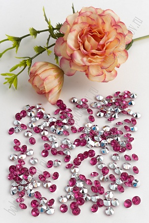Стразы объемные 5 мм (500 шт) SF-388, розовый