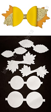 Набор пластиковых шаблонов 1 мм &quot;Кленовый листик&quot; №3