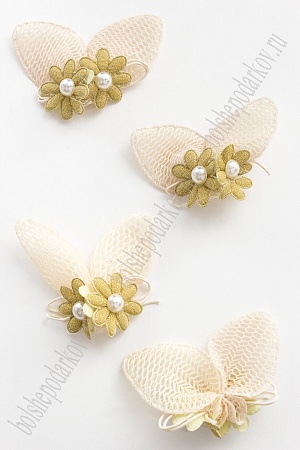 Патч тканевый &quot;Ушки&quot; 6,5*5 см (5 шт) SF-2976, бежевый