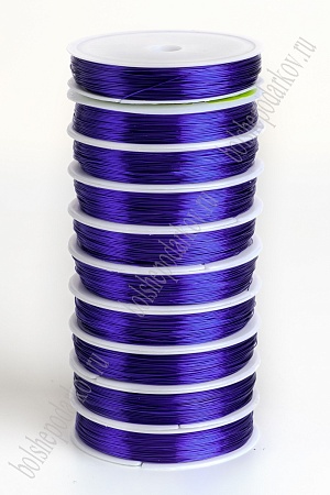 Проволока 0,5 мм*30 м (10 шт) SF-902,  синий