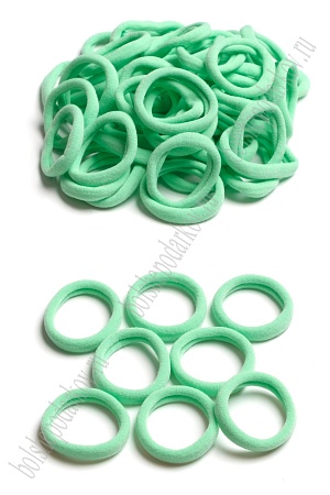 Резинки бесшовные для волос 4 см (100 шт) SF-6003, аквамариновый №88