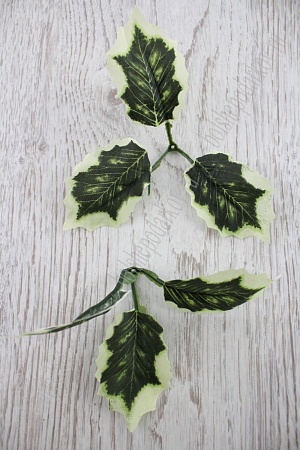 Листик остролиста 3 шт (50 шт) SF-2112, двухцветный