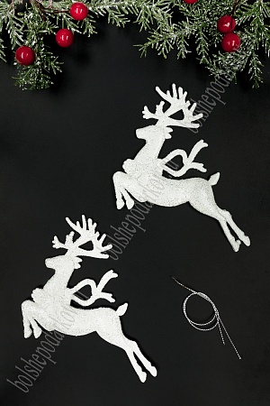 Новогодние украшения &quot;Олени&quot; 12*10,5 см (2 шт) SF-6127