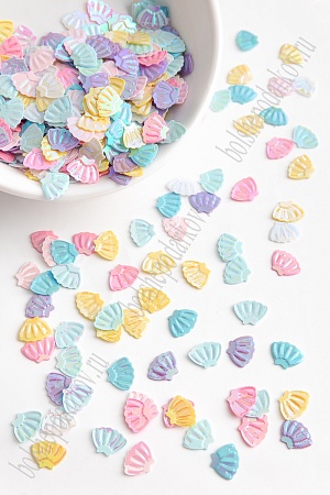 Пайетки &quot;Ракушки&quot; 8 мм*100 гр (SF-6089)