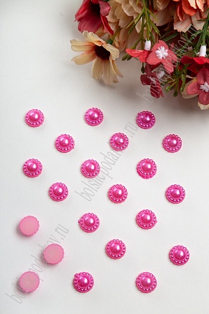 Полубусины &quot;Цветочек&quot; 12 мм, SF-430/SF-1462 (50 гр) розовый №96