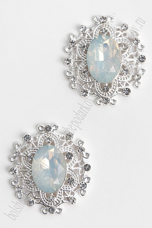 Серединка ювелирная (2 шт) SF-7021, белый №А16