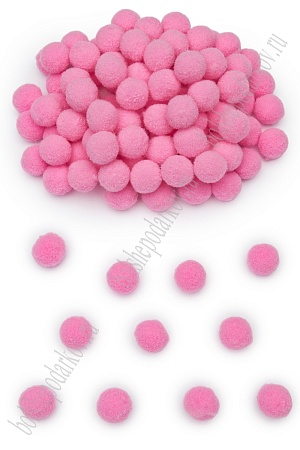 Помпоны Premium 1,5 см (200 шт) SF-3308, розовый №02