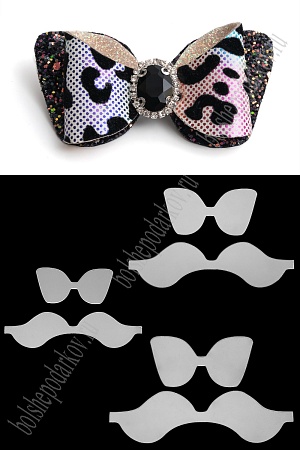 Набор пластиковых шаблонов 1 мм &quot;Бант Воротничок&quot;