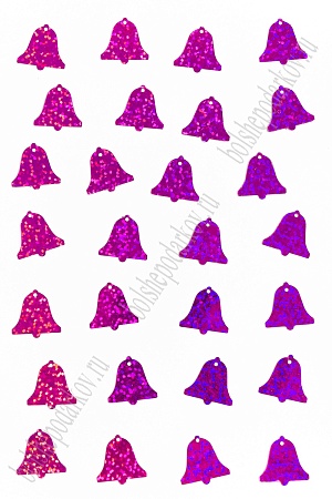 Пайетки &quot;Колокольчик&quot; 19*18 мм*500 гр (SF-3063), фукси