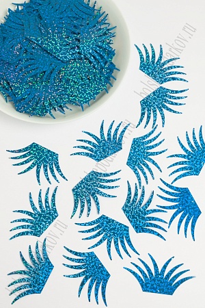 Пайетки &quot;Лист пальмы&quot; 50 гр (SF-1936) синий