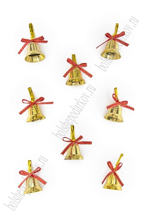 Новогодние украшения &quot;Колокольчики&quot; 2,5 см (8 шт) SF-3513