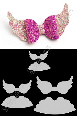 Набор пластиковых шаблонов 1 мм &quot;Крылья&quot;