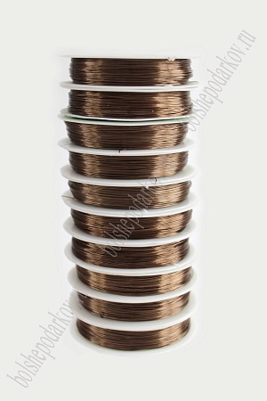 Проволока 0,4 мм*40 м (10 шт) SF-901, коричневый