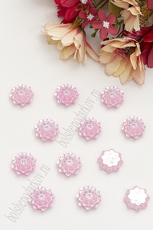 Полубусины пришив. &quot;Цветок&quot; 20 мм*400 гр (ВР-747) розовый