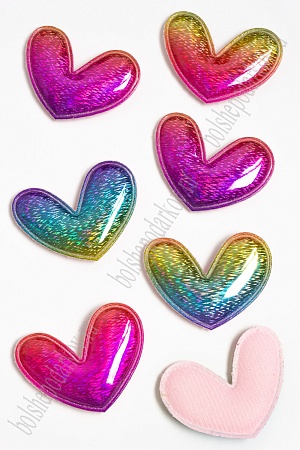 Патч голографик &quot;Сердце&quot; 4,5*5,5 см (10 шт) SF-2974, №6
