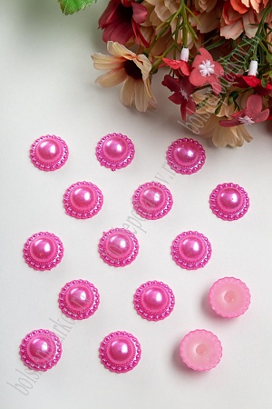 Полубусины &quot;Цветочек&quot; 18 мм*400 гр (SF-431) розовый №96