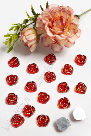 Стразы 13 мм &quot;Розочка&quot; (100 шт) SF-1616, красный №1