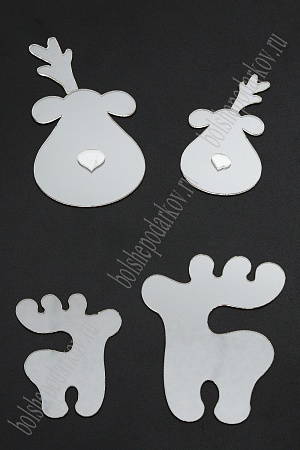 Набор пластиковых шаблонов 1 мм &quot;Олени&quot;