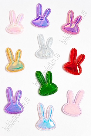 Патч глянец &quot;Зайка&quot; 4*2,8 см (30 шт) SF-2972, ассорти