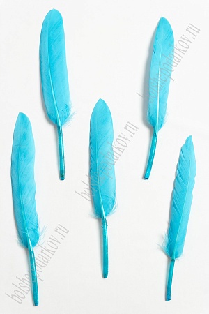Перья декоративные (20 шт) SF-4316, голубой №029