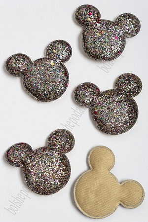 Патч 3D с блестками &quot;Мультик&quot; 6*5,2 см (10 шт) SF-3163, разноцветный №2