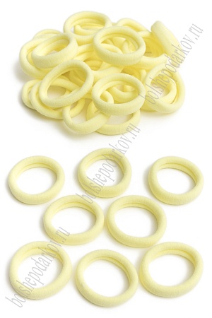 Резинки бесшовные для волос &quot;Premium&quot; 4 см (80 шт) SF-7051, желтый №8103