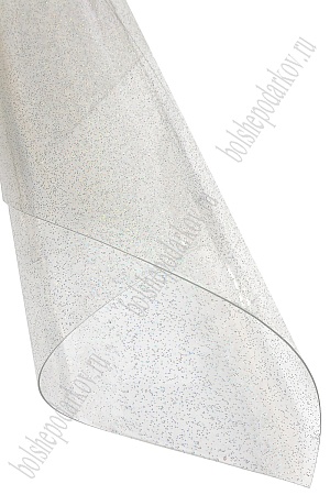 Пленка ПВХ с глиттером А4 (5 листов) SF-6054, прозрачный №1