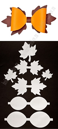 Набор пластиковых шаблонов 1 мм &quot;Кленовый листик&quot; №1