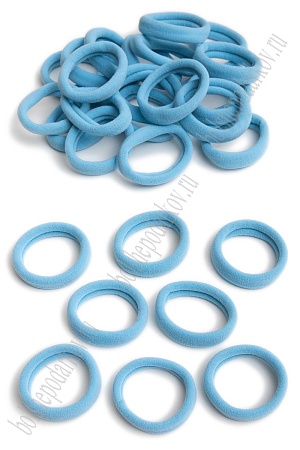 Резинки бесшовные для волос &quot;Premium&quot; 4 см (80 шт) SF-7051, голубой