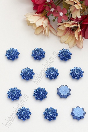 Полубусины пришив. &quot;Цветок&quot; 20 мм*400 гр (ВР-747) синий