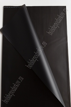 Пленка матовая для цветов с кантом &quot;Строчка&quot; 58*58 см (20 шт) SF-2356, черный