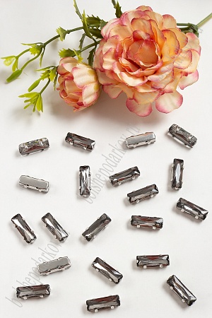 Стразы пришивные 15 мм &quot;Цилиндр&quot; (20 шт) SF-3714, графитовый №2