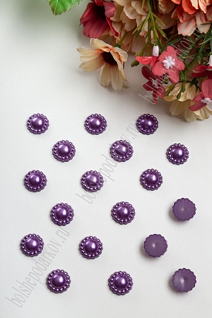 Полубусины &quot;Цветочек&quot; 14 мм, SF-3174 (50 гр) темно-фиолетовый №133