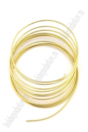 Проволока 2 мм*3 м (SF-906) светлое золото №14