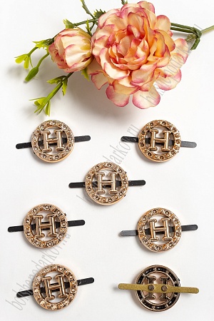 Пряжка декоративная 24*24 мм (50 шт) SF-4460, золото