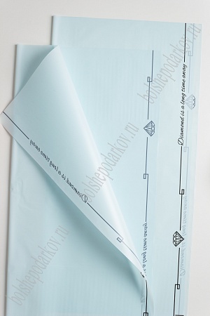 Пленка матовая для цветов &quot;Алмаз&quot; 58*58 см (20 шт) SF-2358, голубой