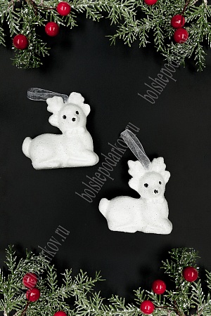 Новогодние украшения &quot;Олени&quot; 7*7 см (2 шт) SF-7550