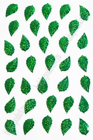 Пайетки &quot;Листик&quot; 25*14 мм*500 гр (SF-3064), зеленый №А95